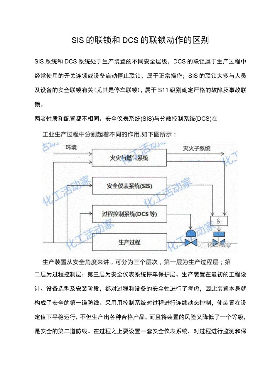 SIS的联锁和DCS的联锁动作的区别.docx_第1页