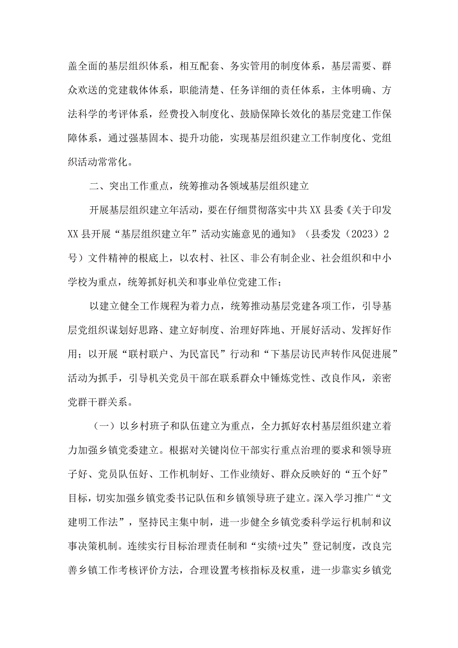 2023年某县基层组织建设年活动实施方案基层党组织标准化建设实施方案.docx_第2页