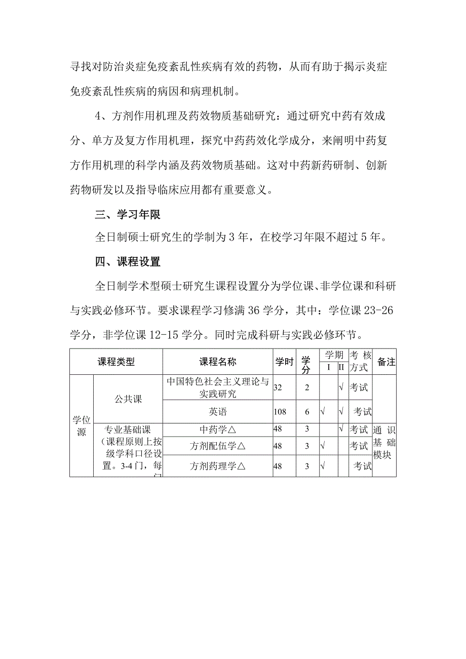 中医方剂学专业100504硕士研究生培养方案.docx_第3页