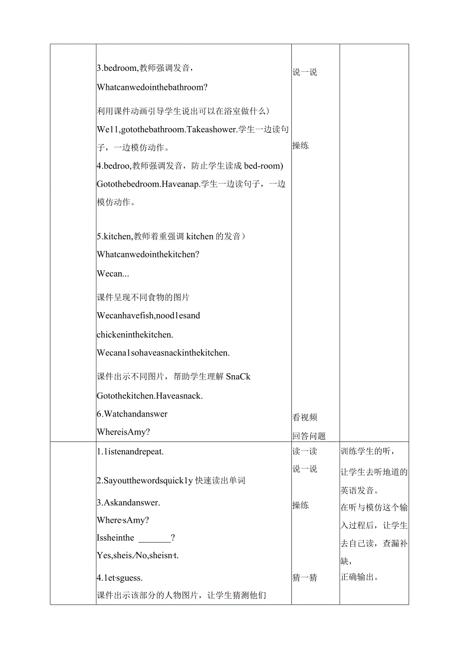 人教PEP四年级上册Unit4 My home A let's learn教案.docx_第2页