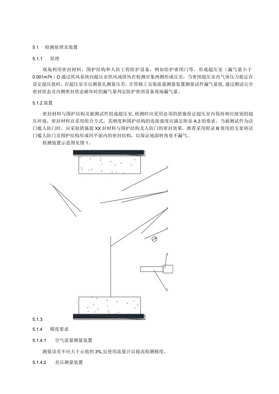 人防工程防护设备漏气量现场检测规程 防护密闭门及密闭门.docx_第3页