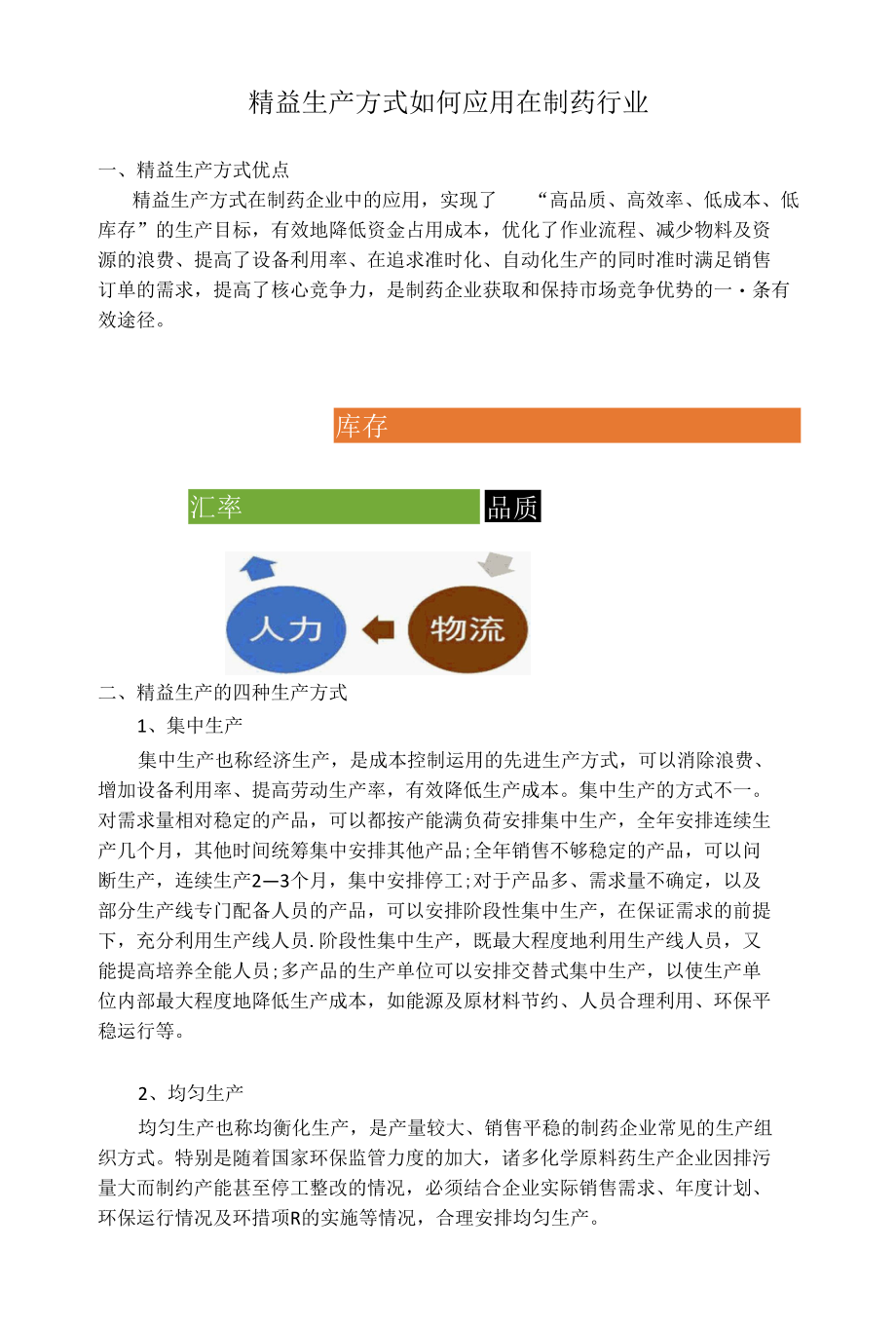 精益生产方式如何应用在制药行业.docx_第1页