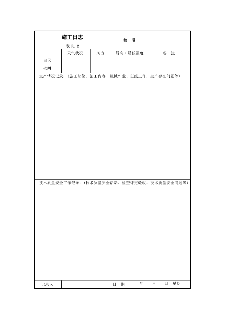 电梯安装工程施工现场技术资料表格汇总大全.doc_第2页