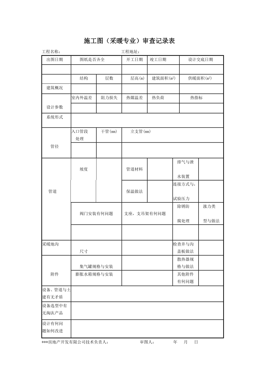 房地产开发建设管理-施工图审查记录表.doc_第3页