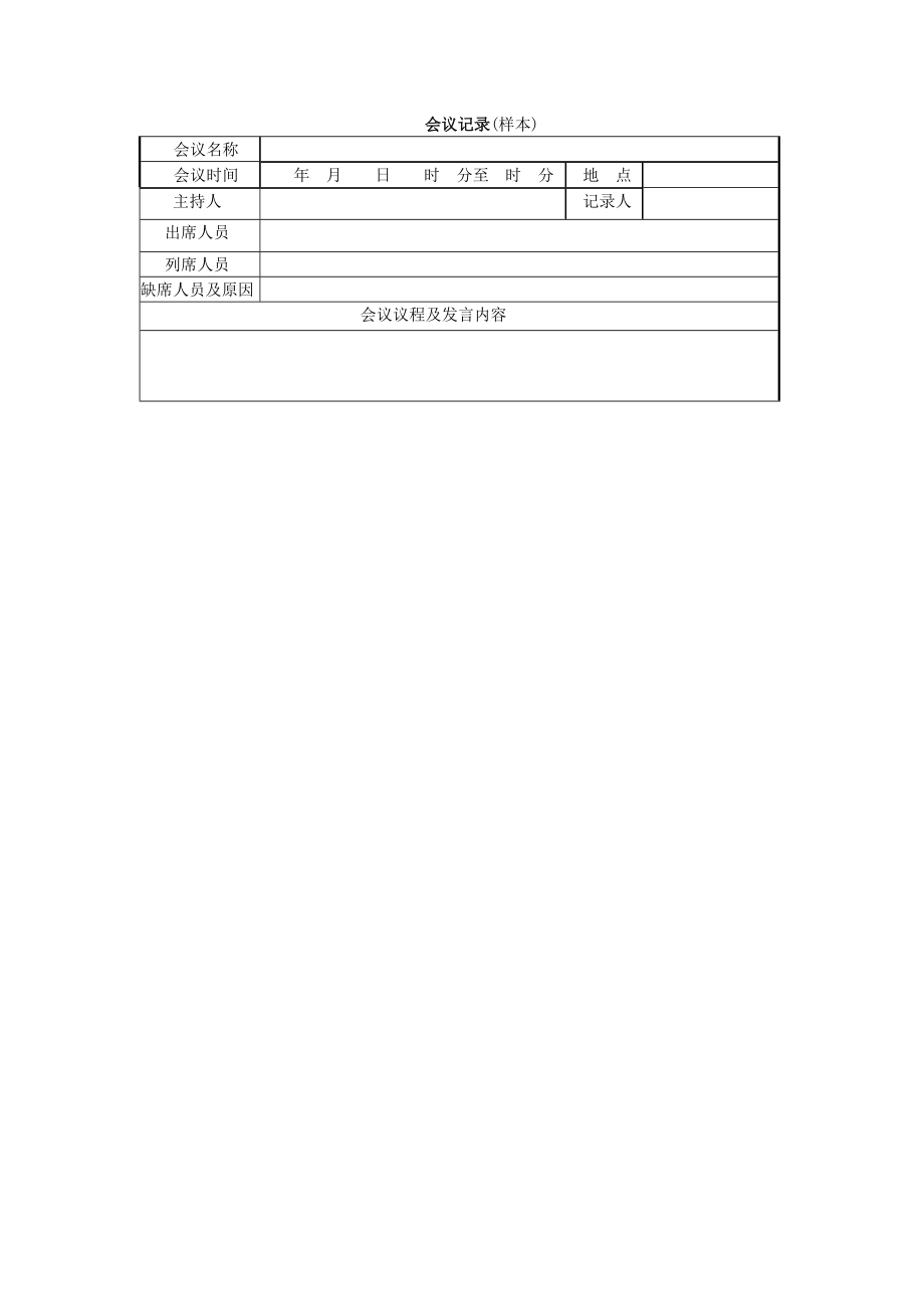 房地产开发建设管理-会议记录.doc_第1页