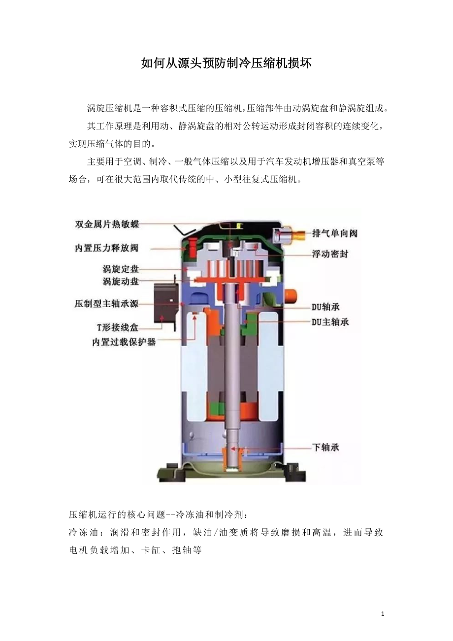 如何从源头预防制冷压缩机损坏.doc_第1页