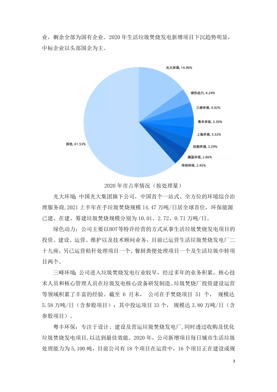 垃圾焚烧发电行业发展与竞争研究报告.doc_第3页