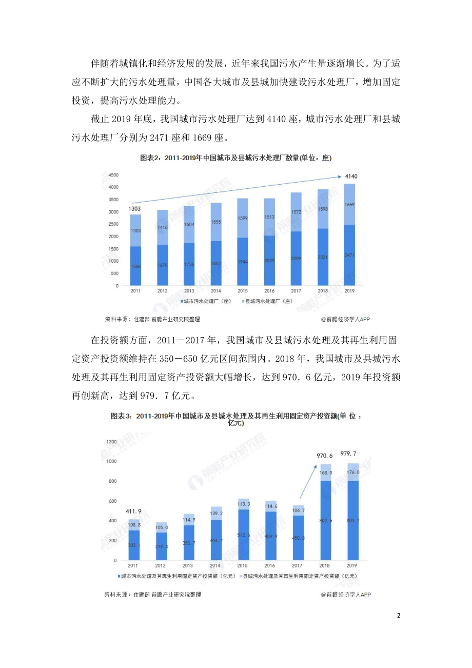 2021年中国污水处理行业市场发展研究报告.doc_第2页