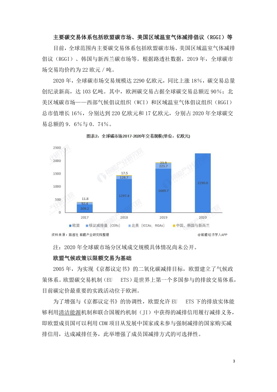 2021年全球碳排放交易市场现状及发展研究报告.doc_第3页