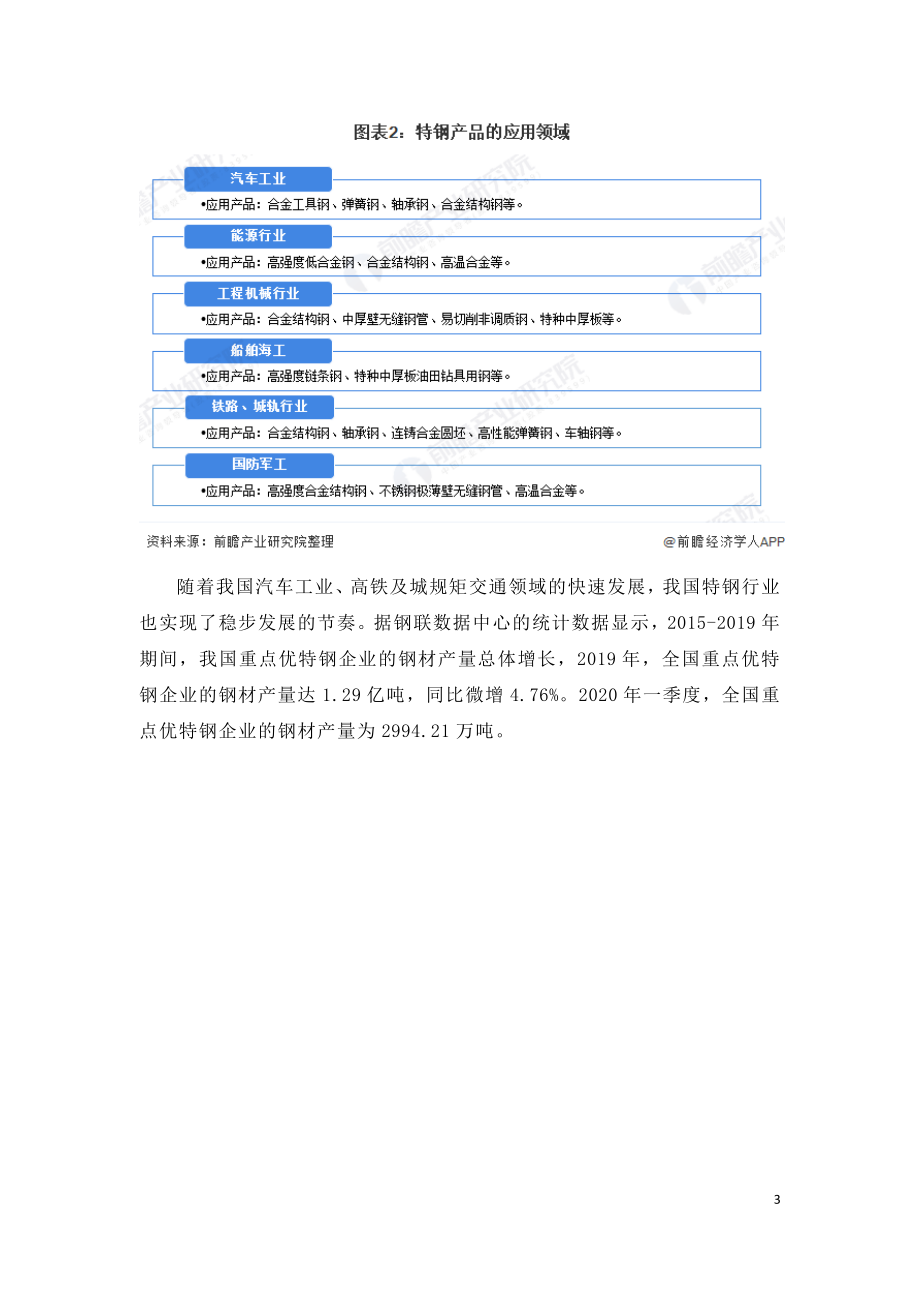 2020年中国特钢行业市场现状及发展前景分析.doc_第3页