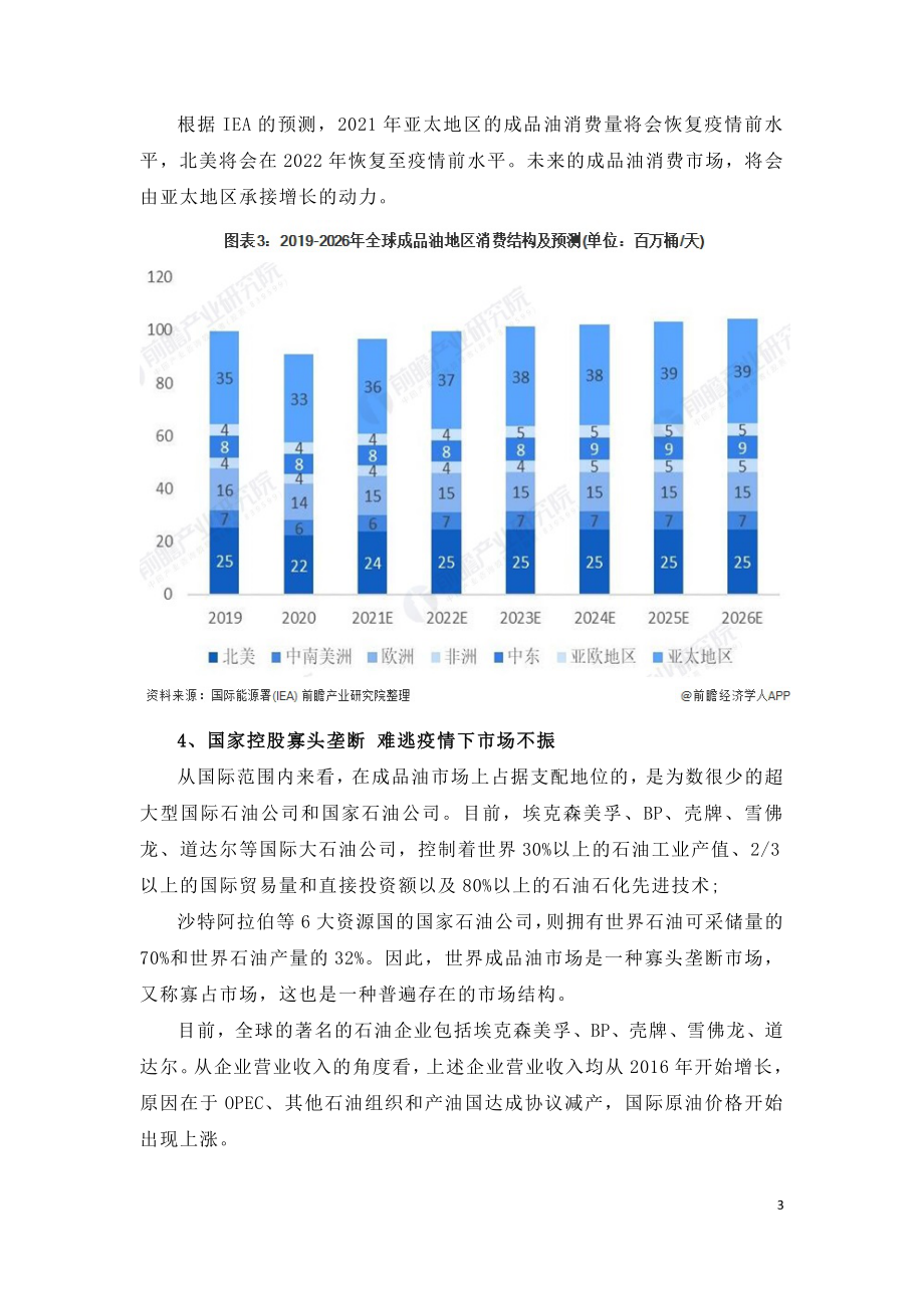 2021年全球成品油市场供需竞争研究报告.doc_第3页