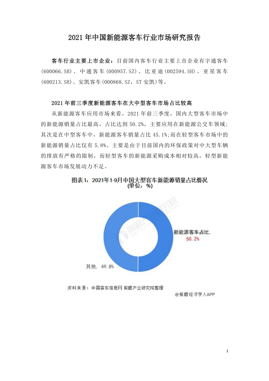 2021年中国新能源客车行业市场研究报告.doc_第1页