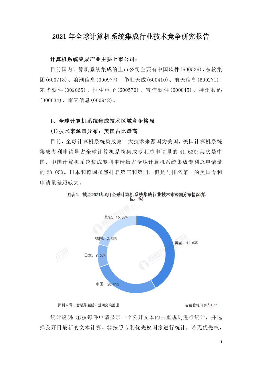 2021年全球计算机系统集成行业技术竞争研究报告.doc_第1页