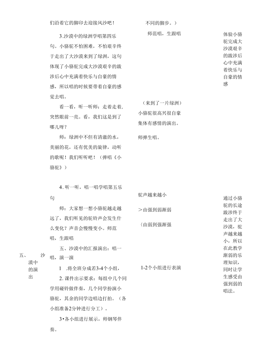 中小学课程《小骆驼》音乐名师教学教案.docx_第3页