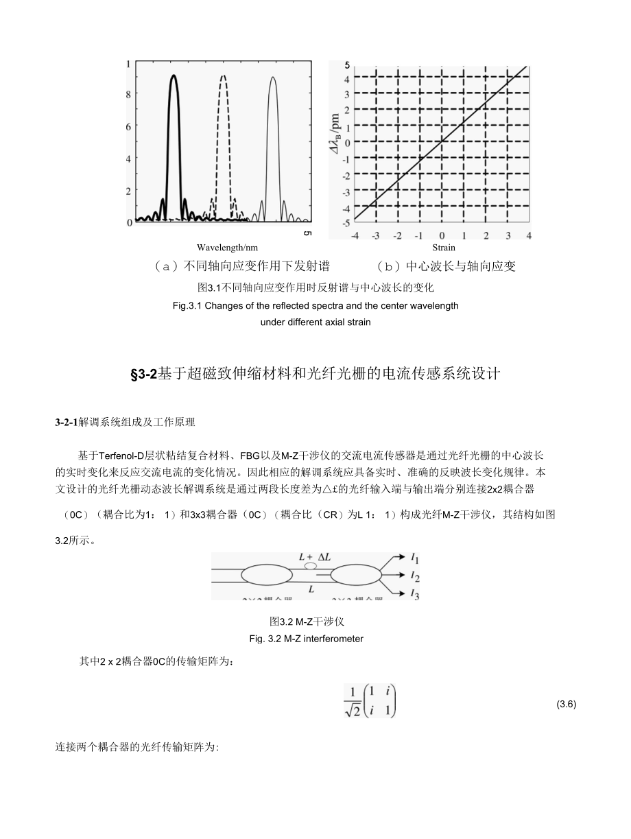 基于超磁致伸缩材料和光纤光栅的电流传感原理研究.docx_第3页