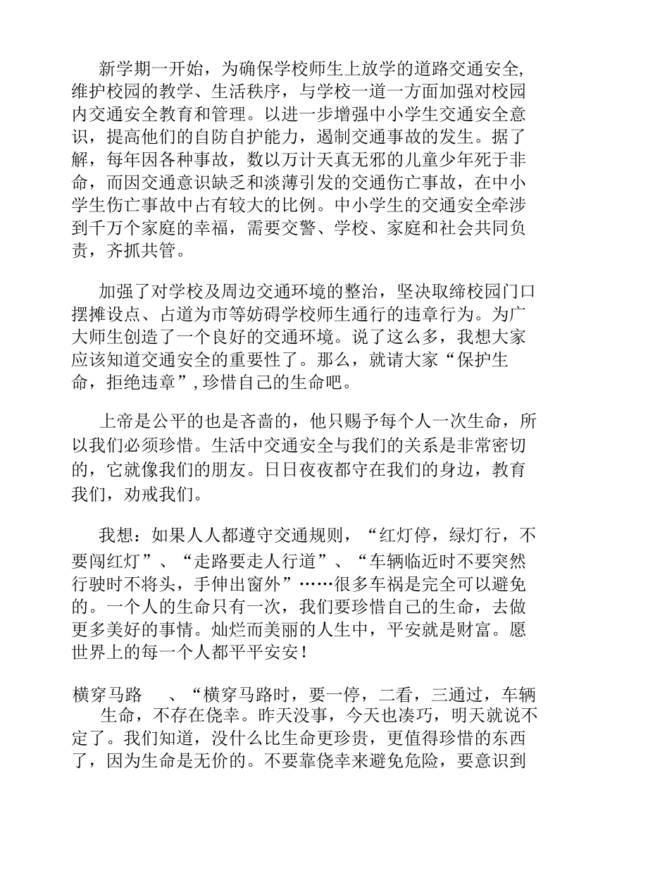 关于交通安全主题班会心得体会汇编.docx_第2页