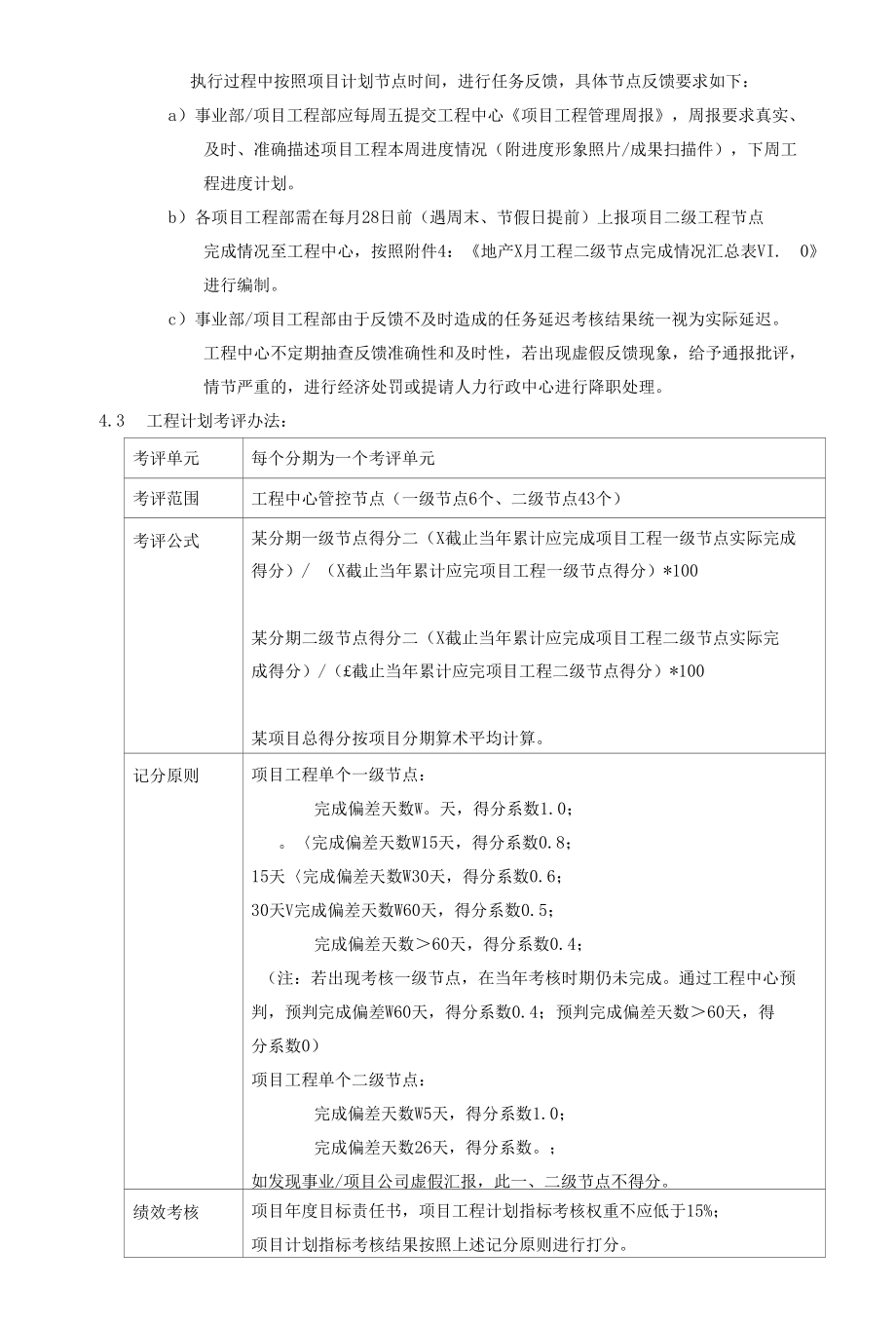 地产工程计划节点管理考核制度.docx_第2页