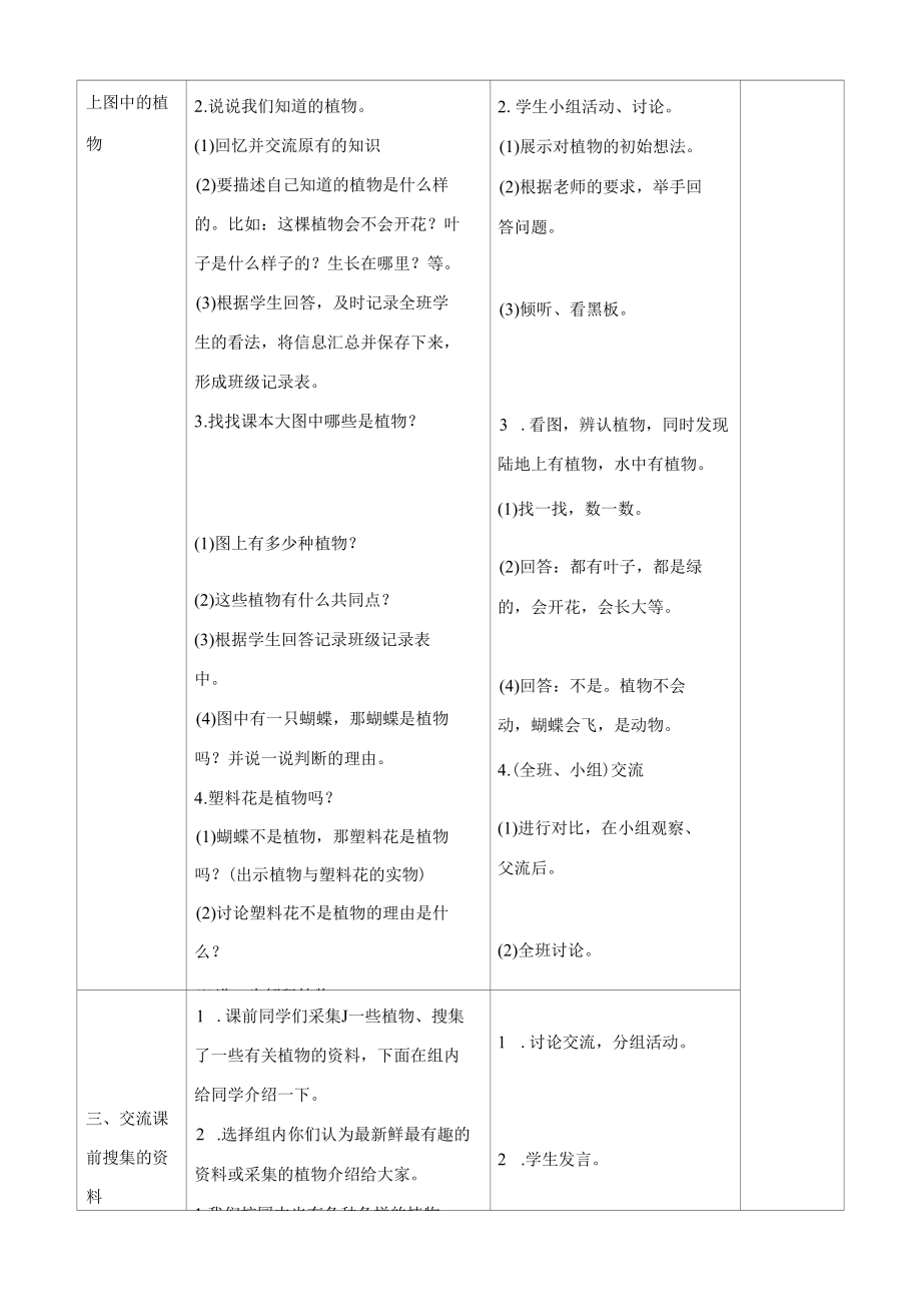 教科版小学科学一年级上册教学设计全套.docx_第2页