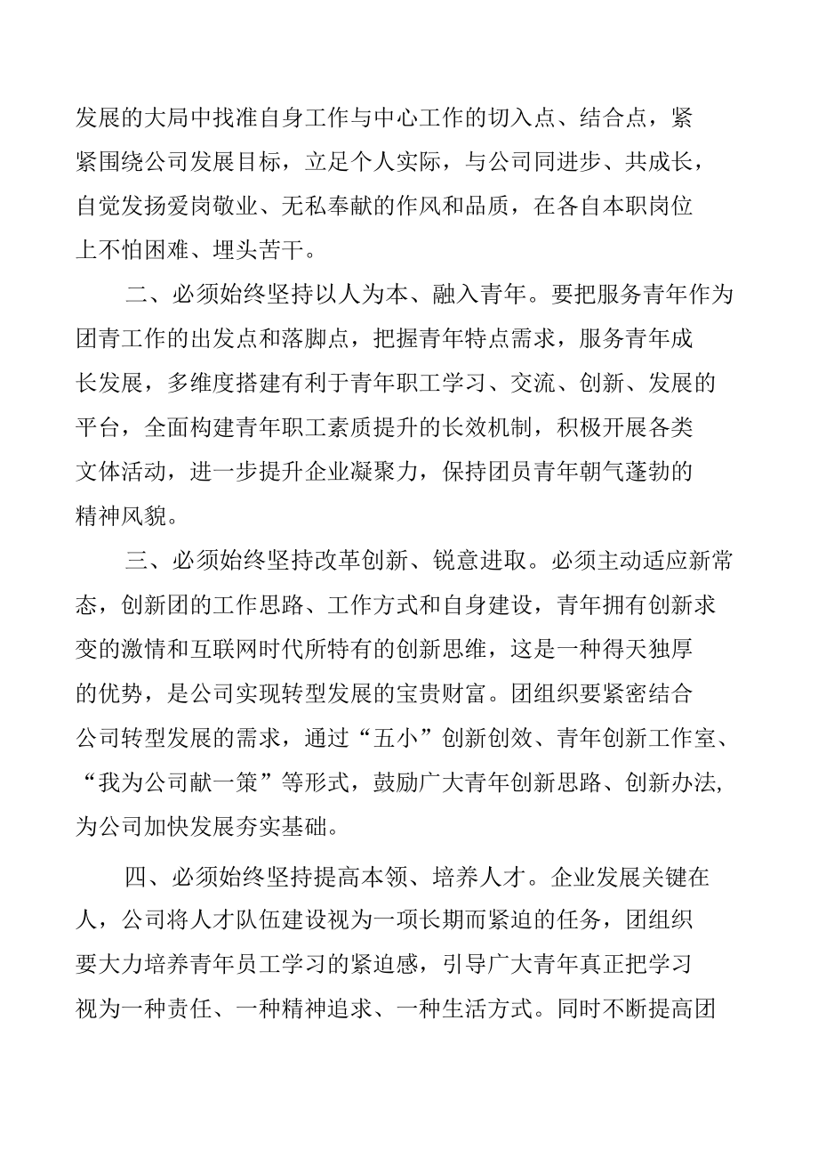 在公司团员大会上的讲话.docx_第2页