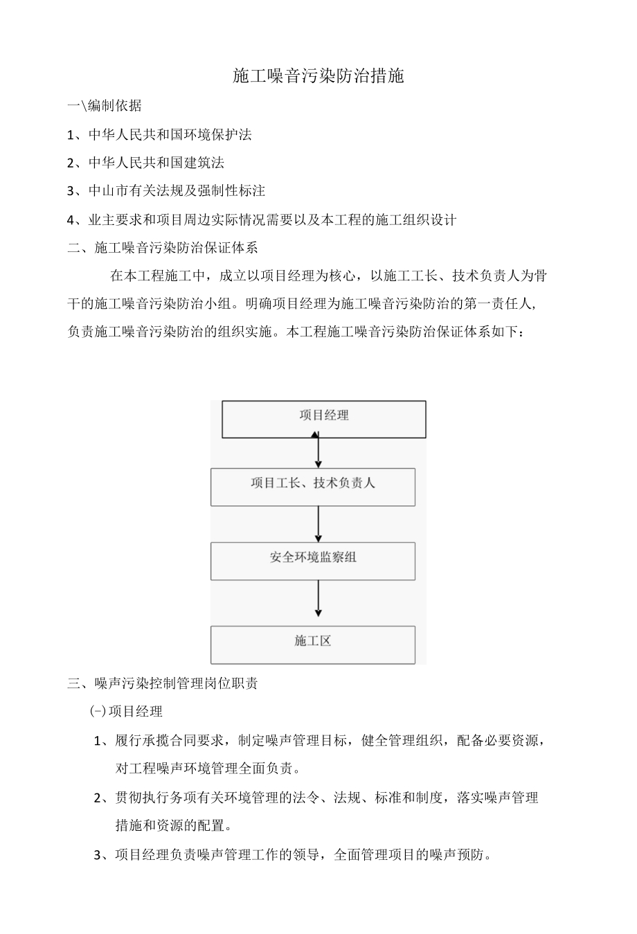 施工噪音污染防治措施.docx_第1页