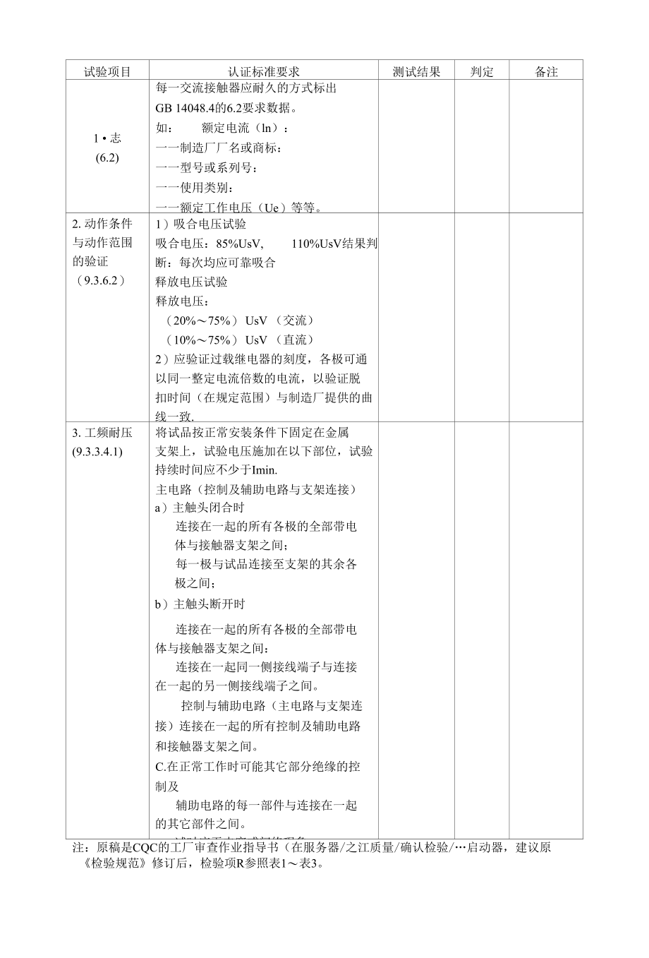 电动机起动器关键元器件和材料定期确认检验控制要求.docx_第3页