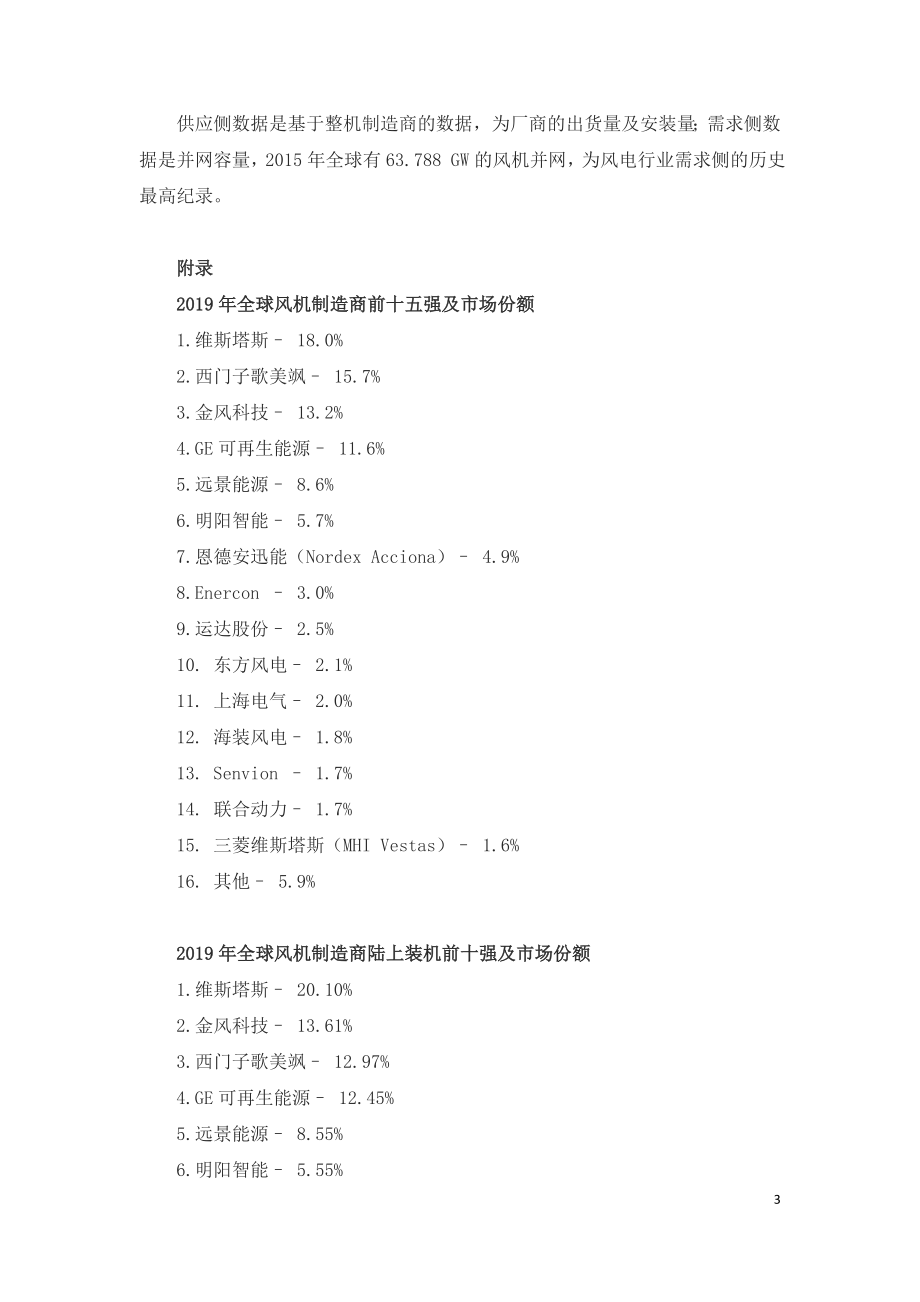 全球风能理事会（GWEC）2019年全球风电市场-供应侧报告.doc_第3页