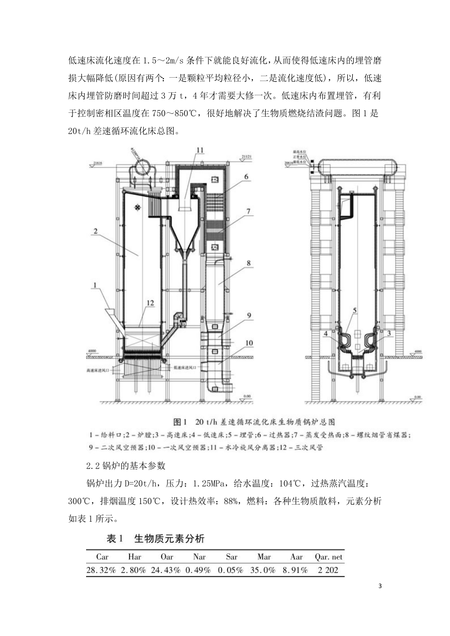 20th差速循环流化床生物质锅炉的运行.doc_第3页