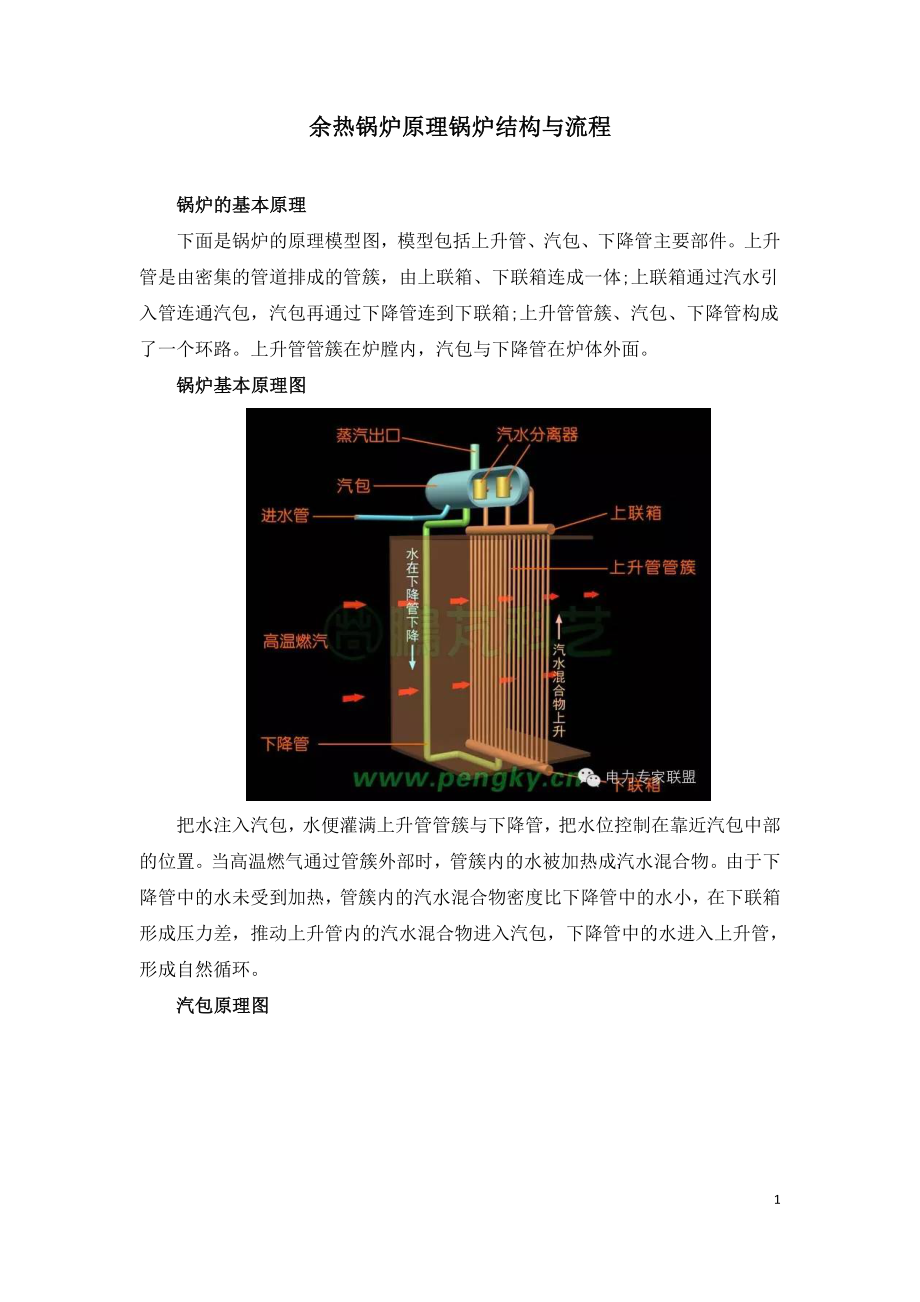 余热锅炉原理锅炉结构与流程.doc_第1页