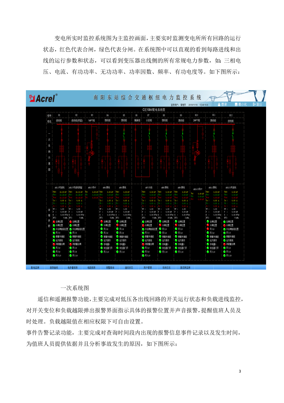 南阳卧龙站综合交通枢纽项目电力监控系统的设计与应用.doc_第3页