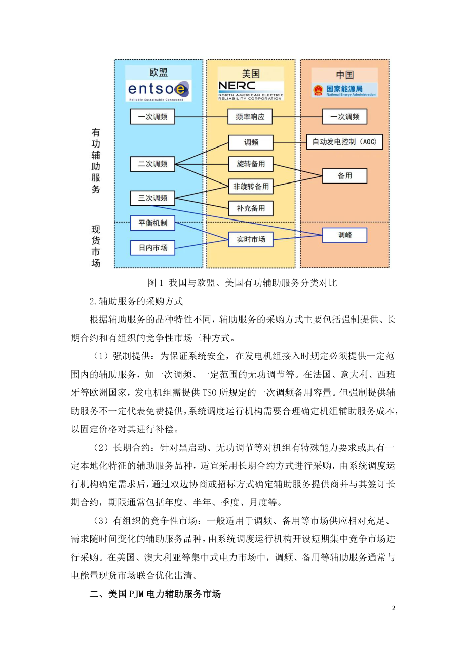 国外电力辅助服务市场模式及经验研究.doc_第2页