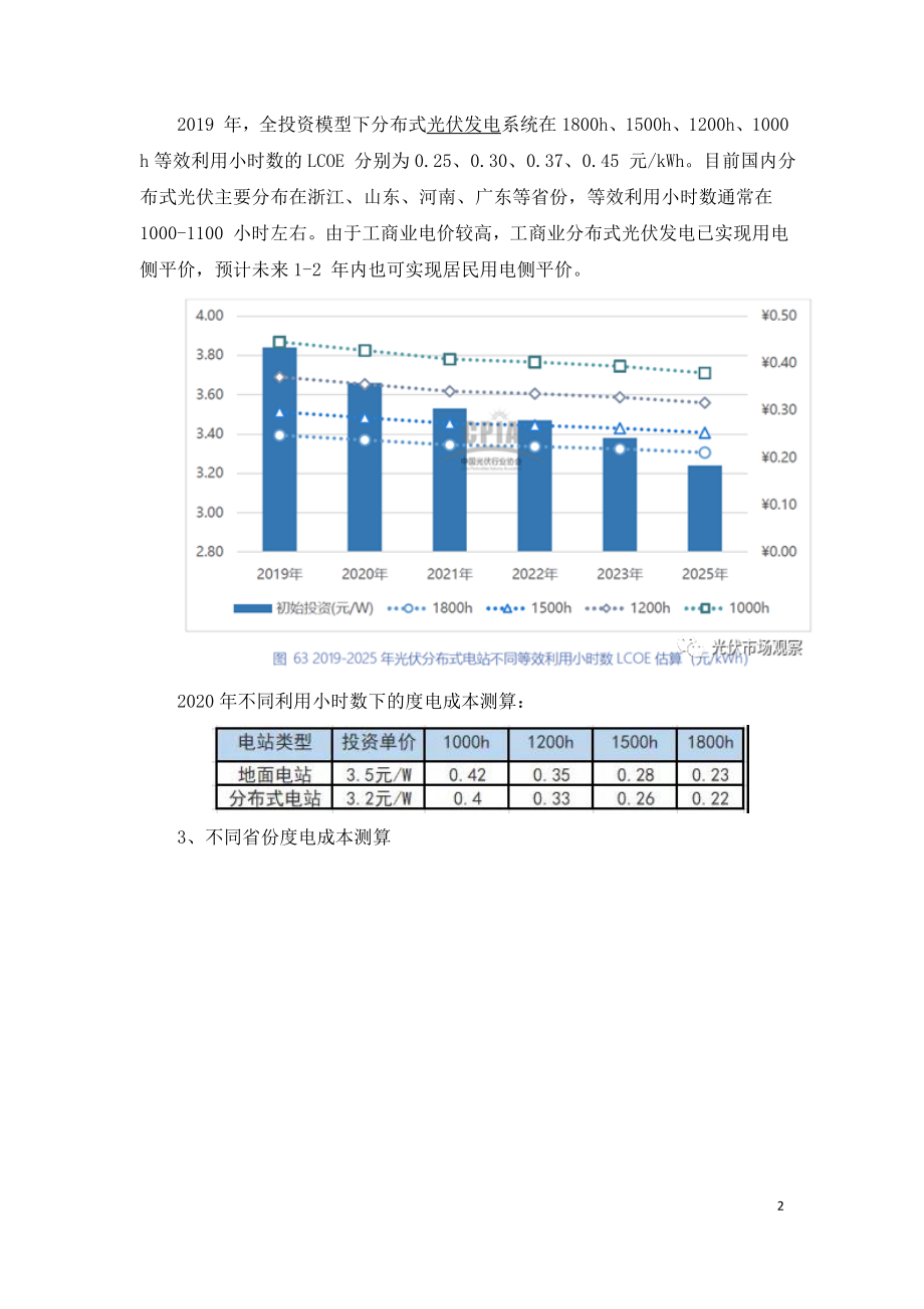 2020年光伏度电成本分析.doc_第2页