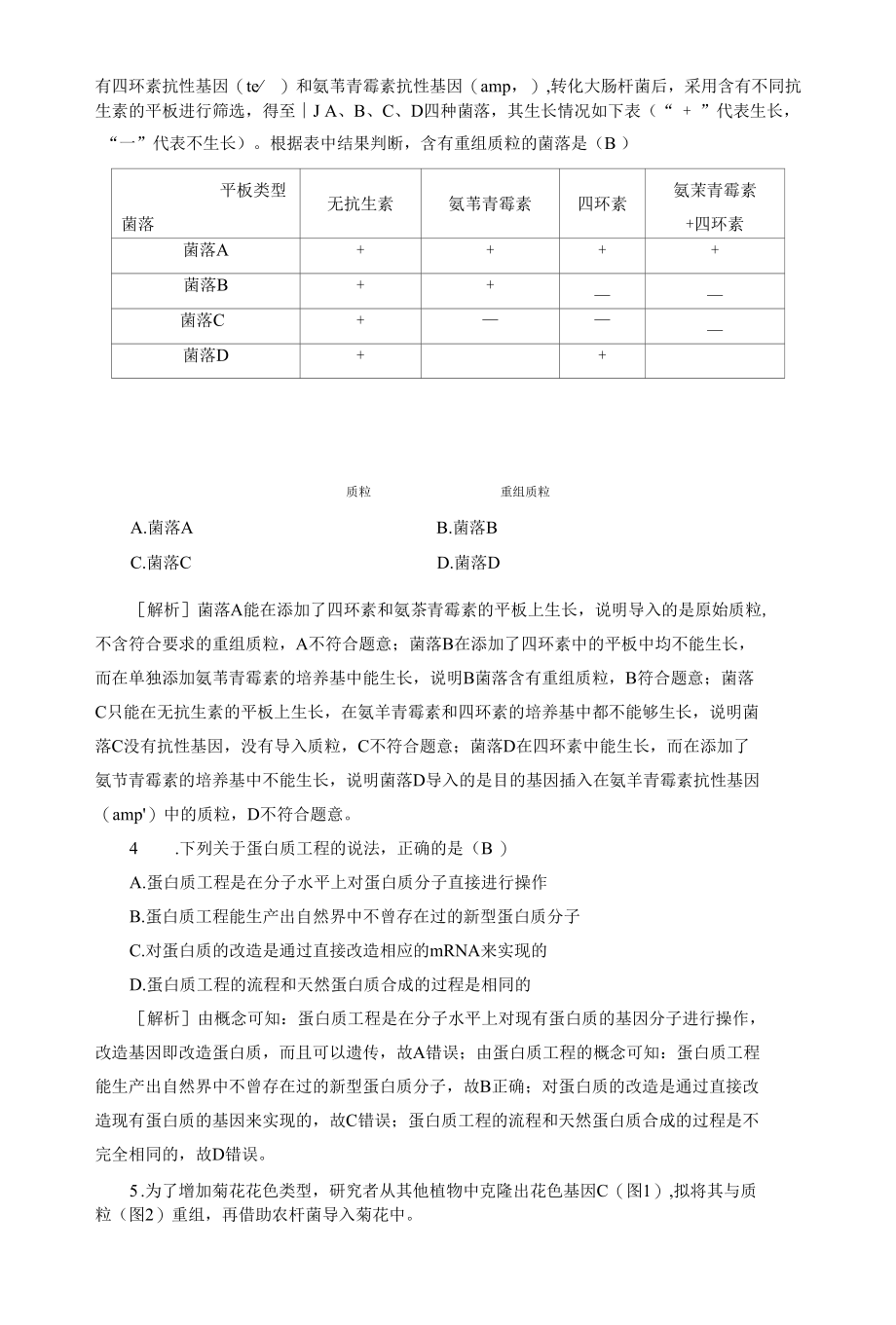 2023届一轮复习人教版基因工程作业.docx_第2页