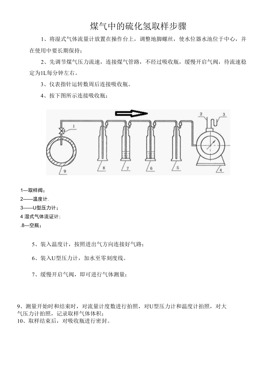 湿式气体流量计使用方法及煤气取样步骤(1)改.docx_第3页