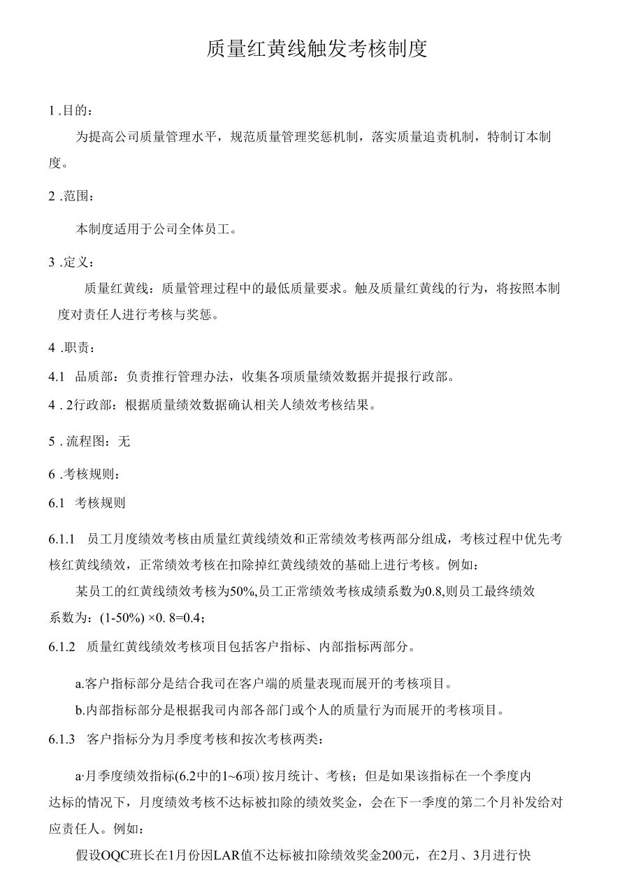 质量红黄线触发考核制度.docx_第1页