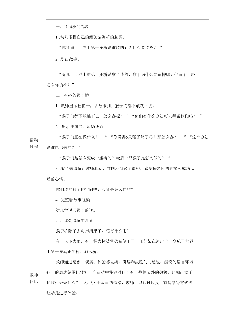 幼儿园：中班语言《猴子造桥》.docx_第2页