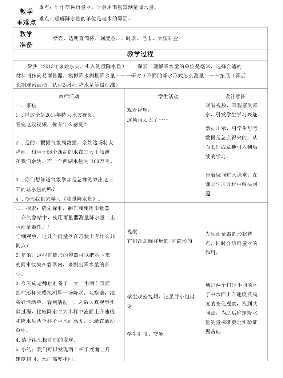 小学科学：测量降水量教案终.docx_第2页