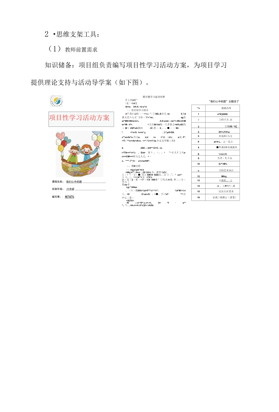 探究性学习活动设计方案——遇见最美的圆（蒋高崎）公开课.docx_第1页