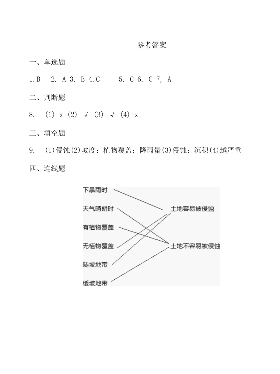 教科版（2017秋）五年级科学上册第二单元《总结我们的认识》同步练习.docx_第1页