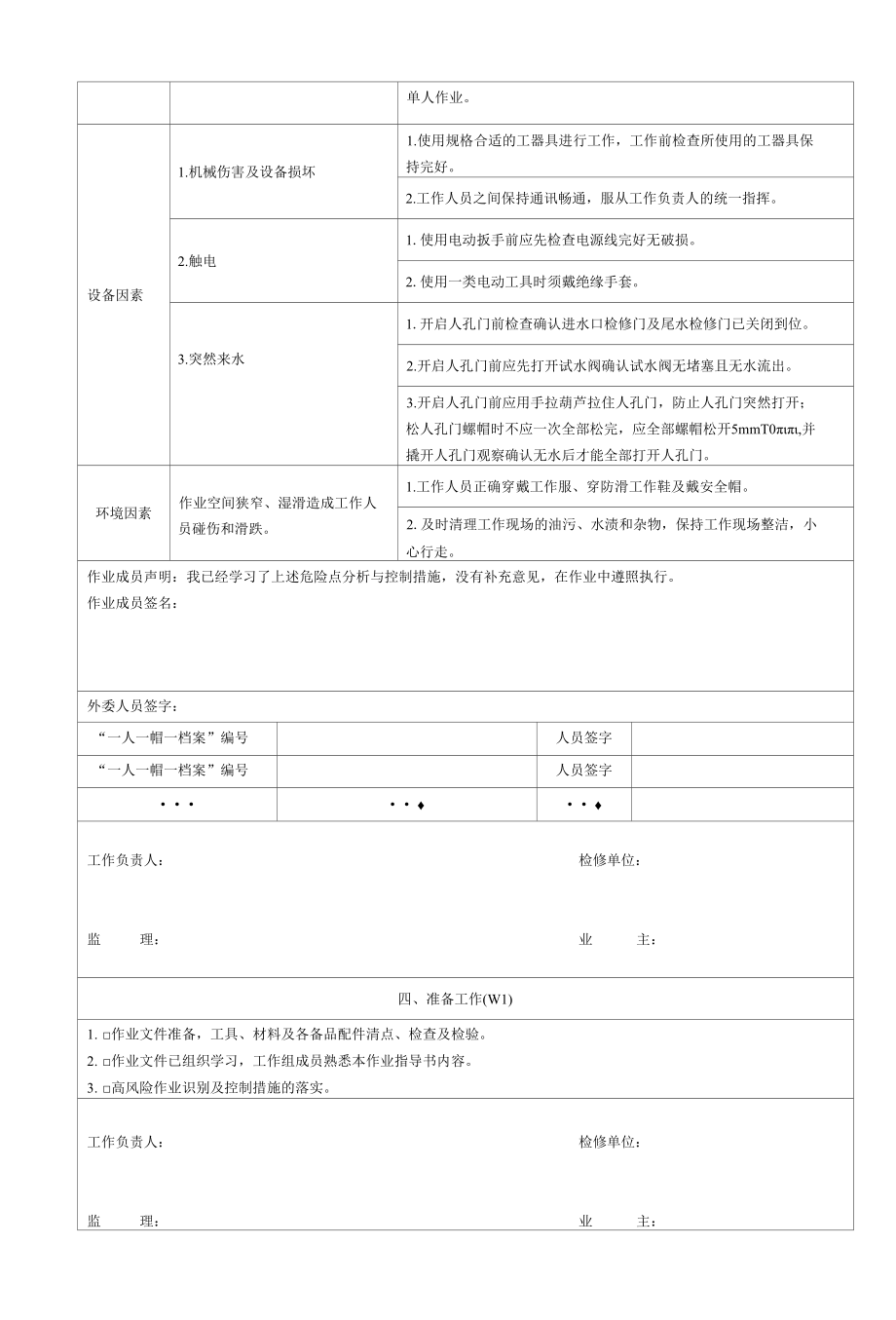 灯泡贯流式水轮发电机组过流金属部件检修作业工序及工艺卡.docx_第2页