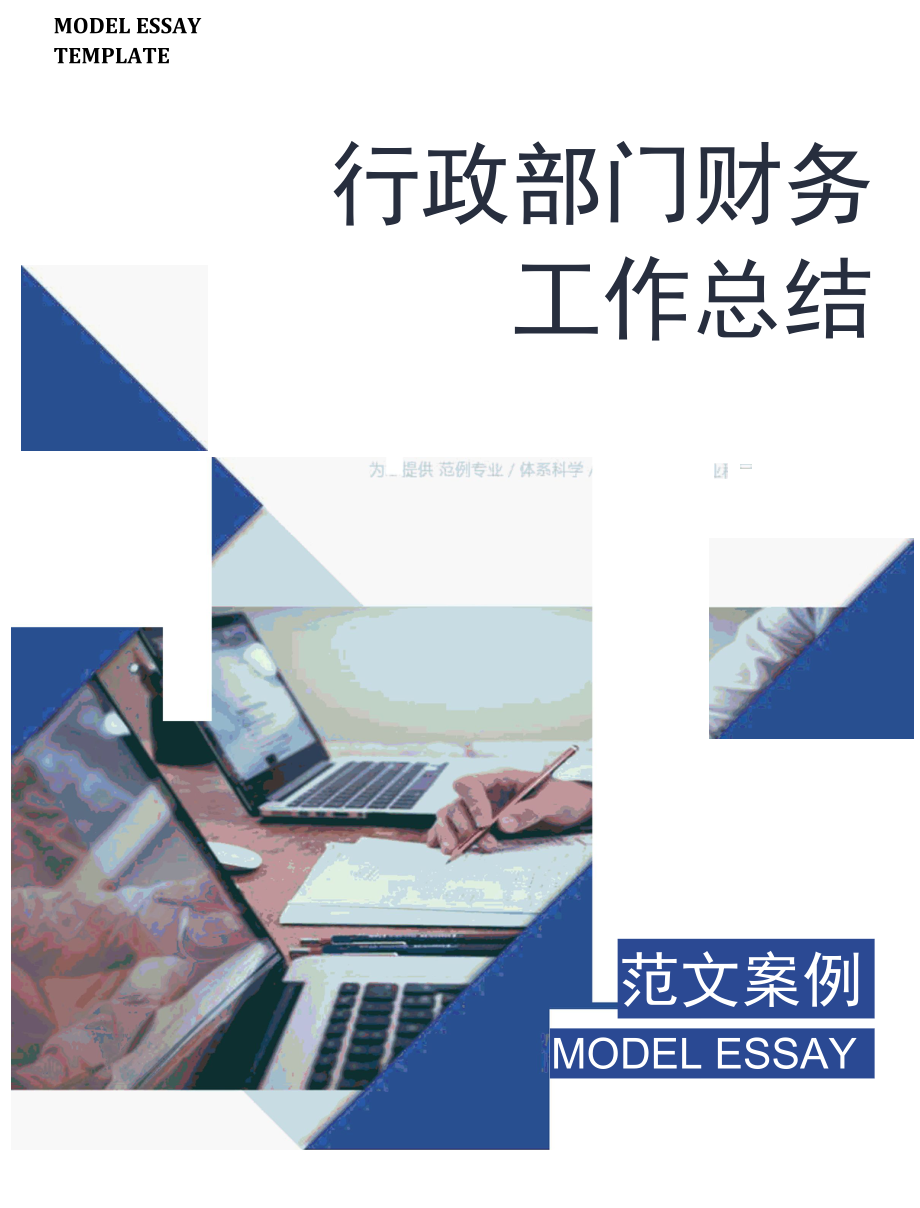 行政部门财务工作总结.docx_第1页