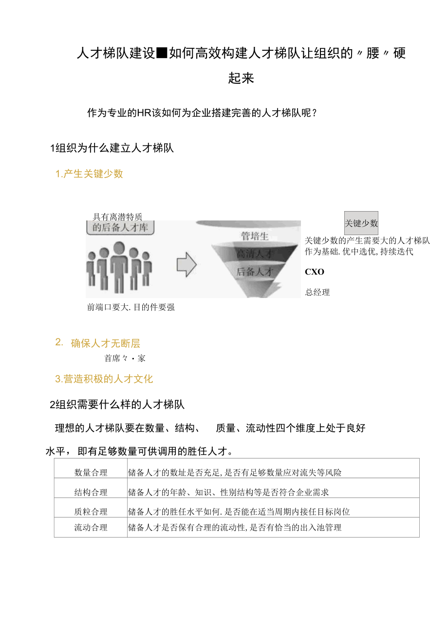 人才梯队建设-如何高效构建人才梯队让组织的“腰”硬起来.docx_第1页