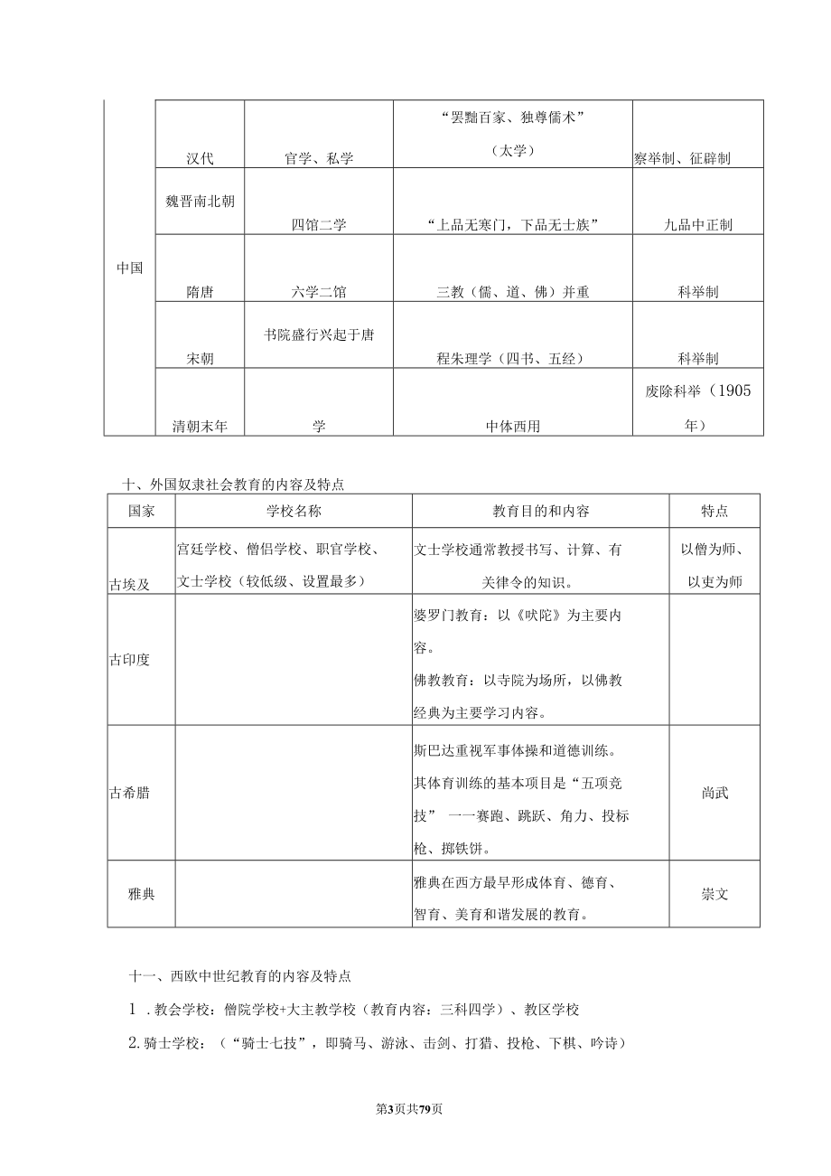 事业单位、特岗教师招聘、教资考试《教育学》全册知识点汇总大全整理复习.docx_第3页