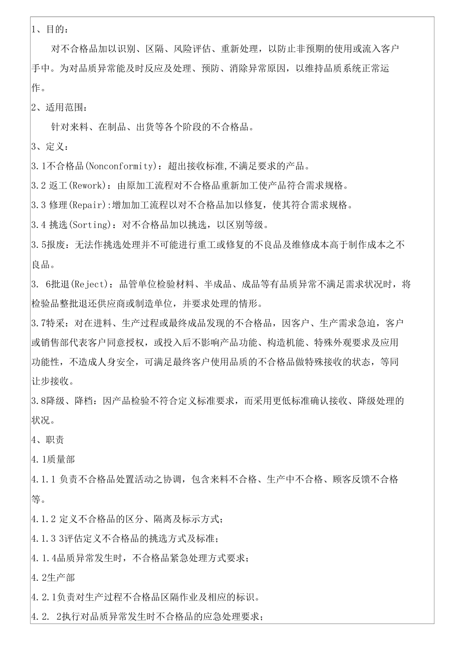 不合格品处理流程.docx_第1页