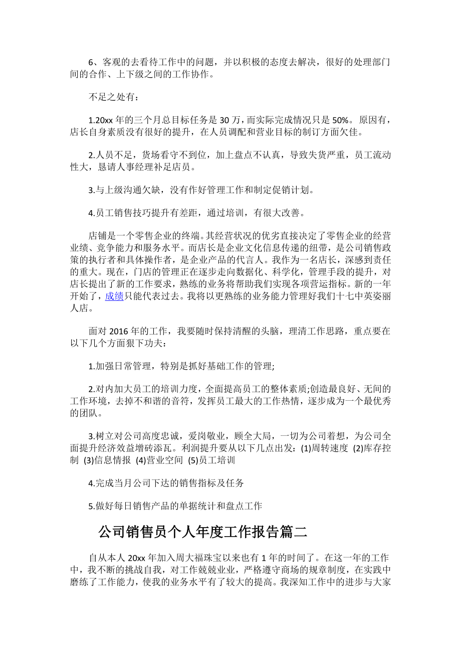 2023年度公司销售员个人年度工作报告.docx_第2页