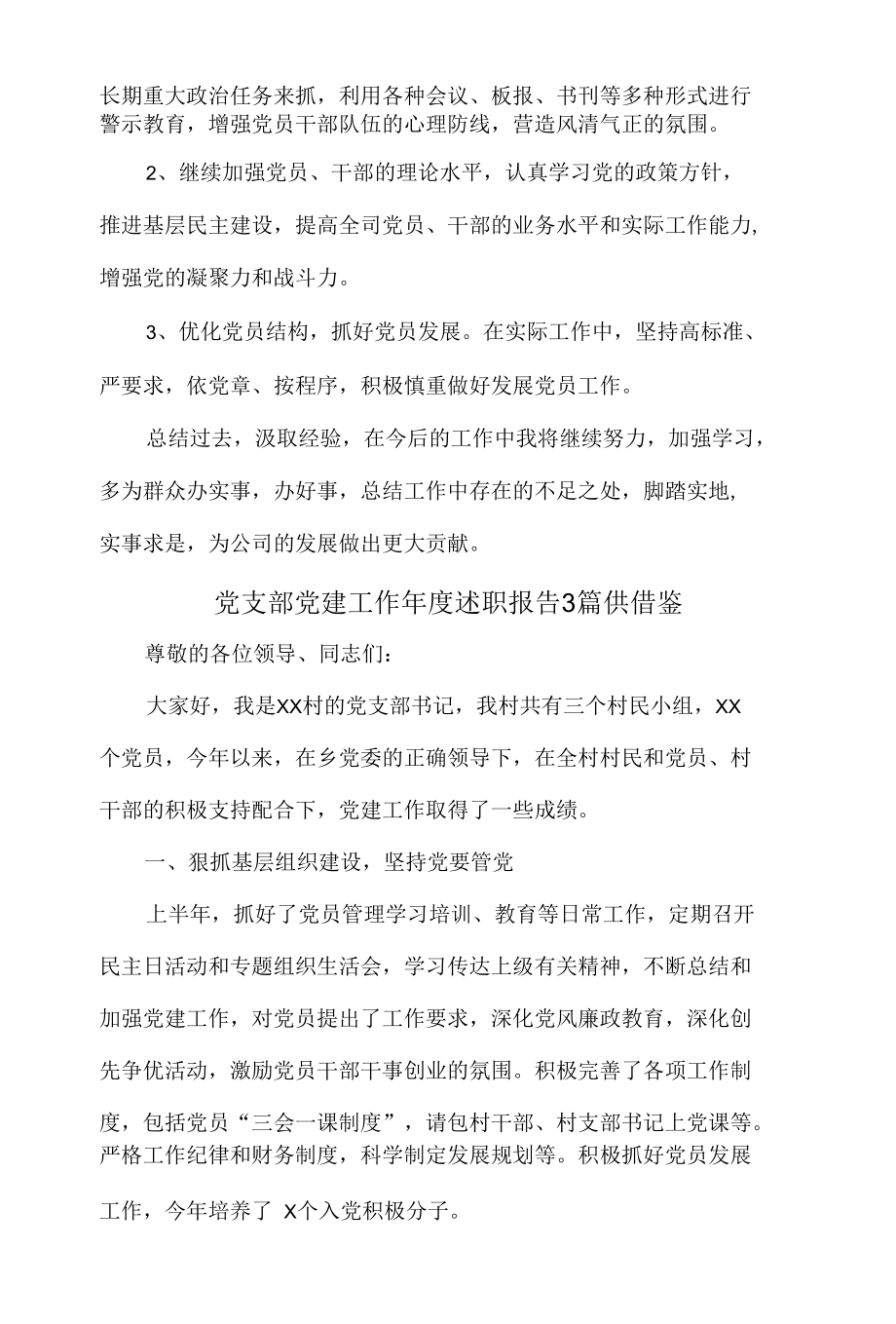 党支部党建工作年度述职报告3篇供借鉴.docx_第3页