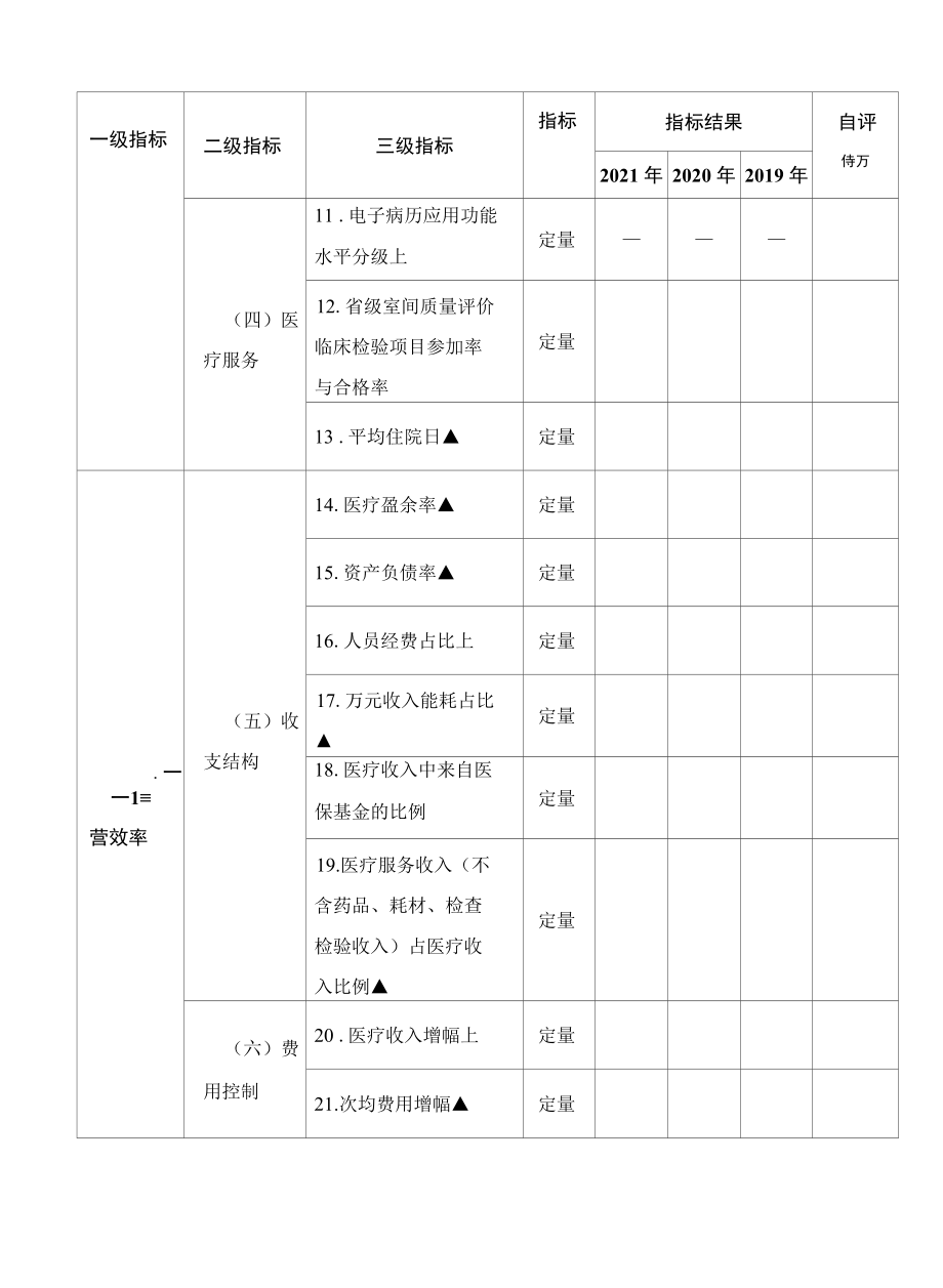 二级公立医院绩效考核指标统计表.docx_第2页