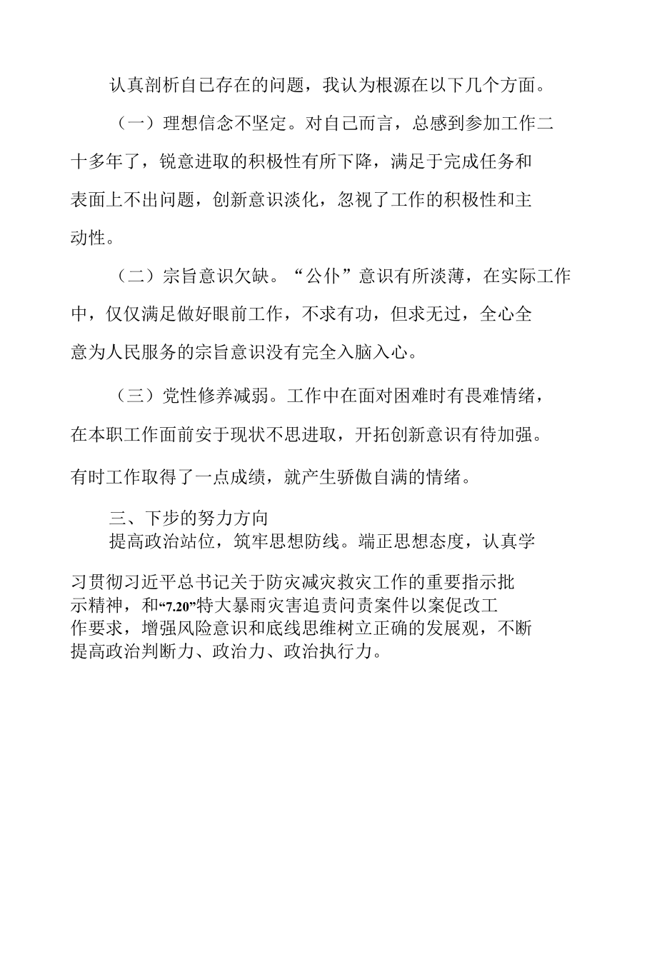 关于郑州“7·20”特大暴雨灾害的剖析报告+整改材料.docx_第3页