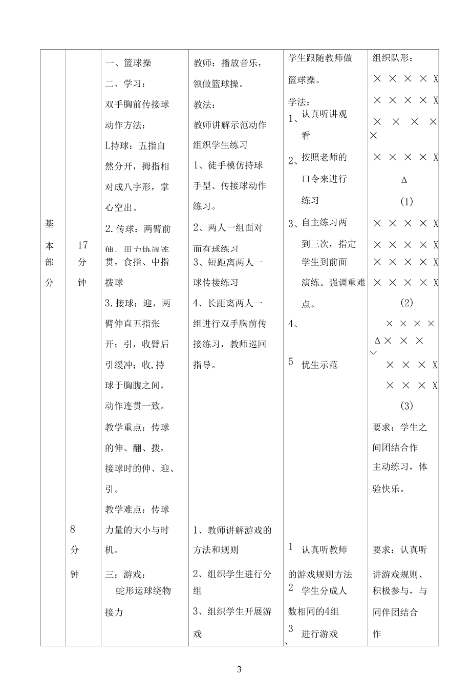 名师教学设计《篮球双手胸前传接球》示范教学设计.docx_第3页