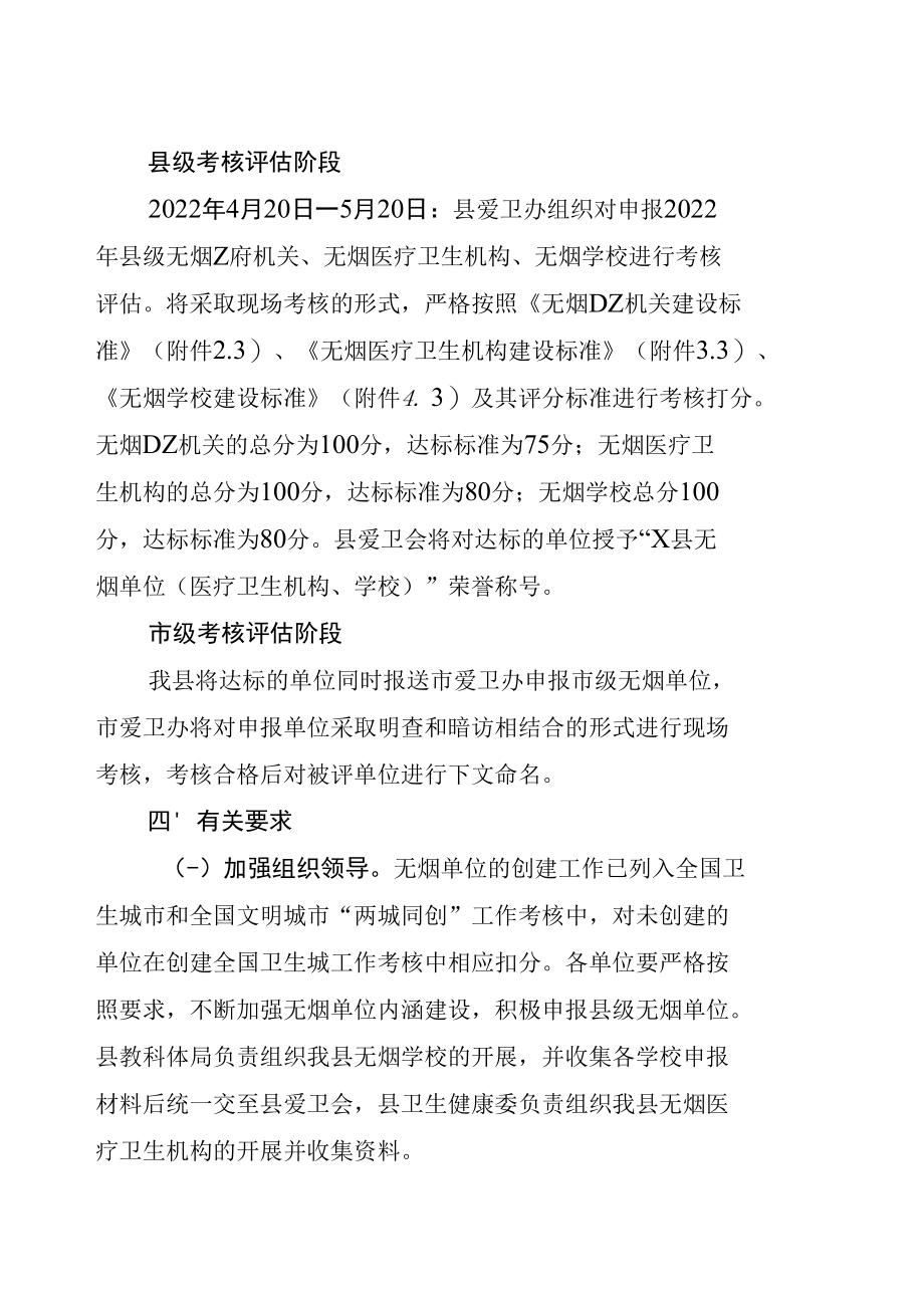 关于开展2022年度无烟单位创建工作的通知（实用模板建议收藏）.docx_第3页