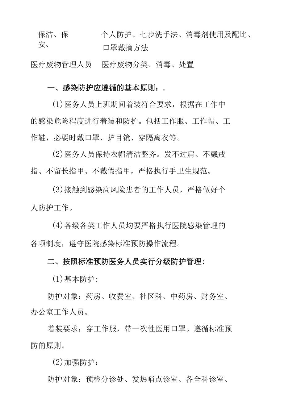 基层医疗机构院感防控各岗位培训计划.docx_第1页